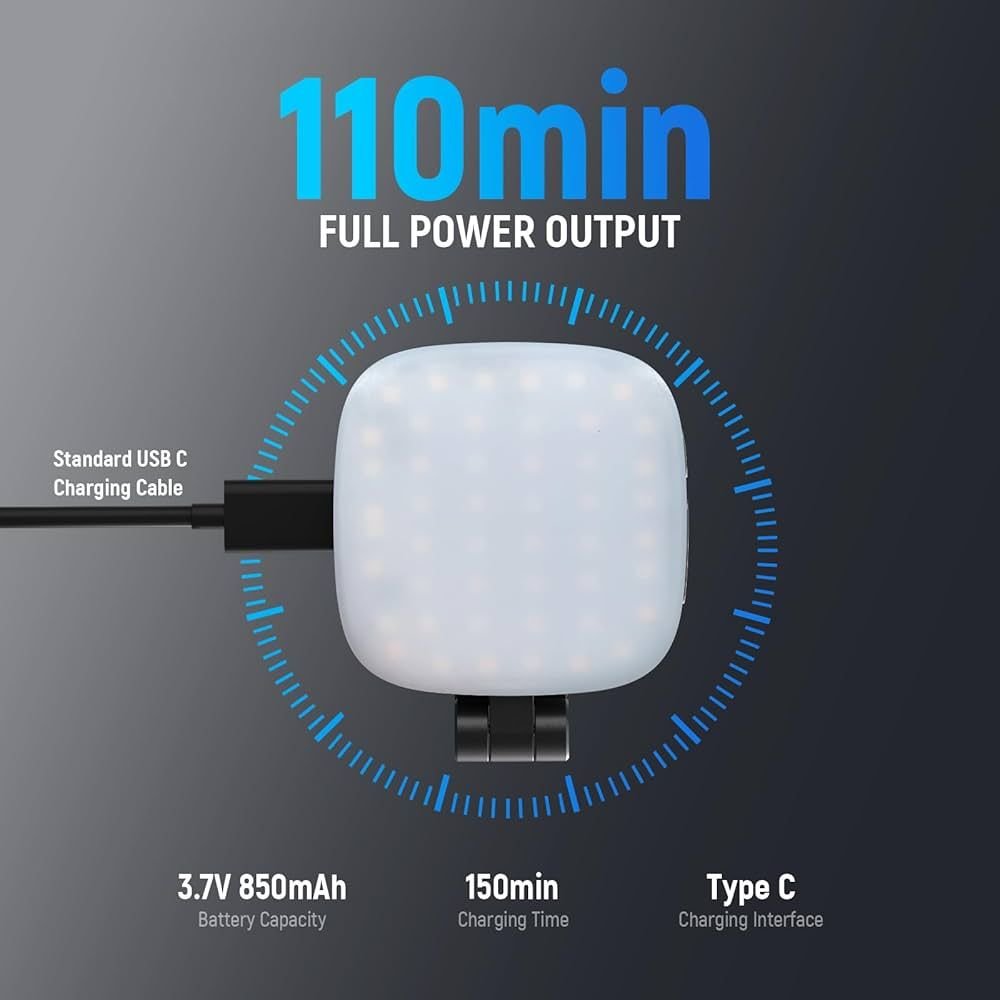 Mini Lampe LED Magnétique – Éclairage Pro pour Photos et Vidéos Smartphone