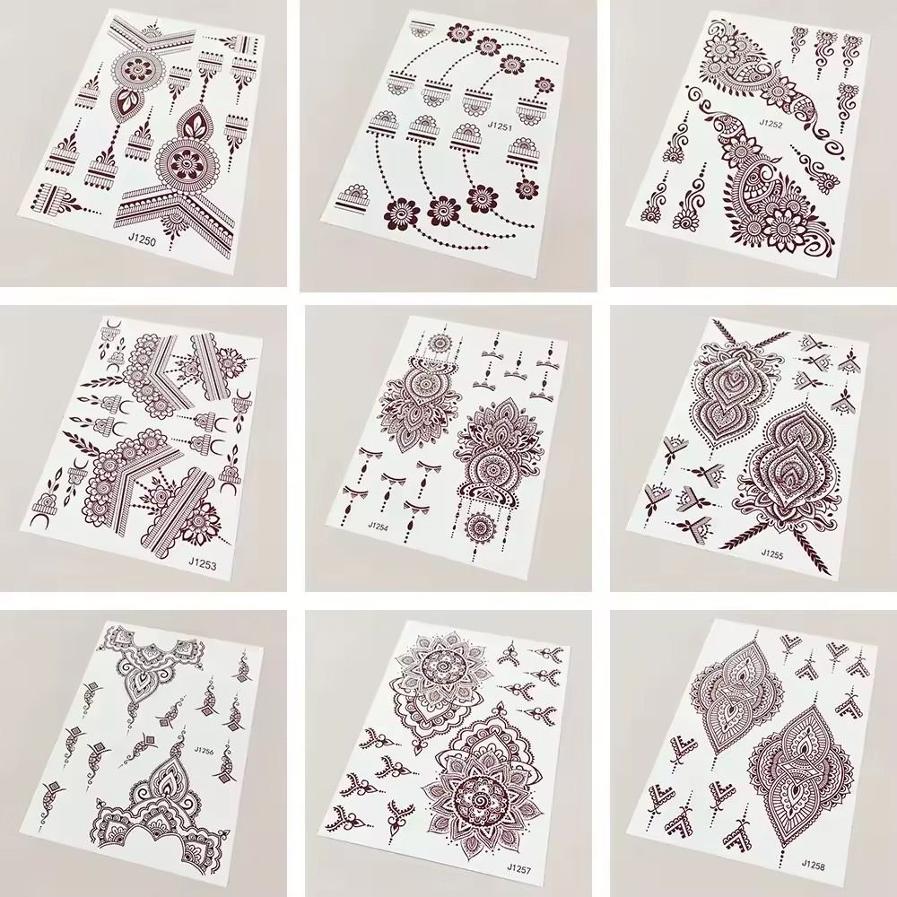 Tatouage Henné Autocollant Waterproof – Effet Professionnel Instantané