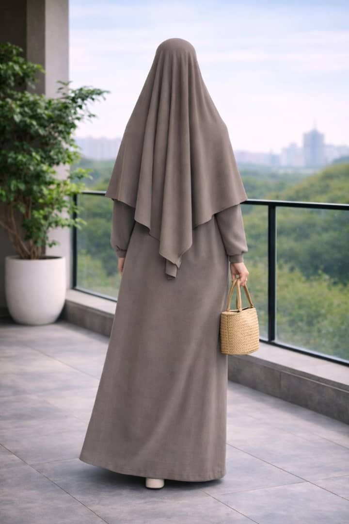 Khimar complet 1 volant